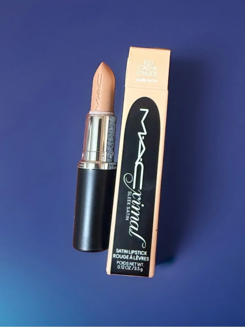 M·A·C Satin Lipstick Lot 3 Brave/Thanks, It's M·A·C!/Crème d'Nude 833;540;802